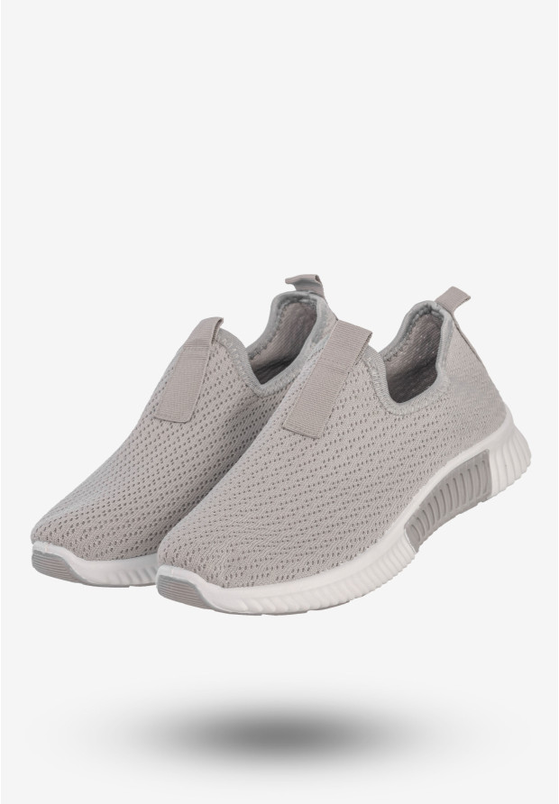 Sneakersy Damskie Wsuwane Buty Sportowe Szare Funui QH515-26