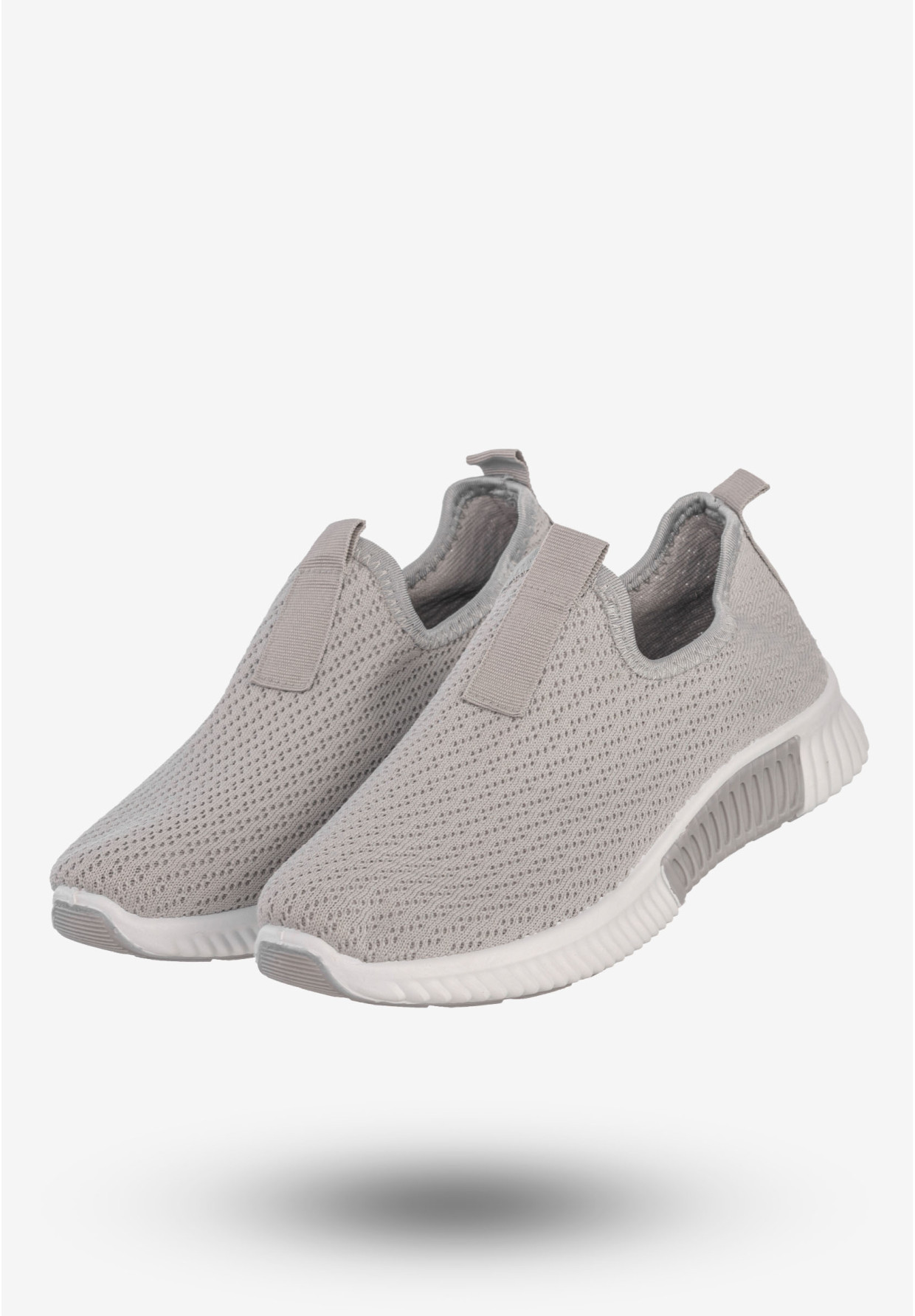 Sneakersy Damskie Wsuwane Buty Sportowe Szare Funui QH515-26