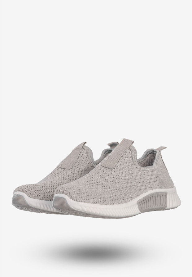 Sneakersy Damskie Wsuwane Buty Sportowe Szare Funui QH515-26