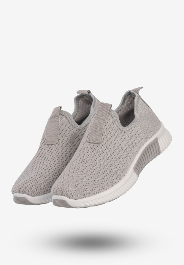 Sneakersy Damskie Wsuwane Buty Sportowe Szare Funui QH515-26