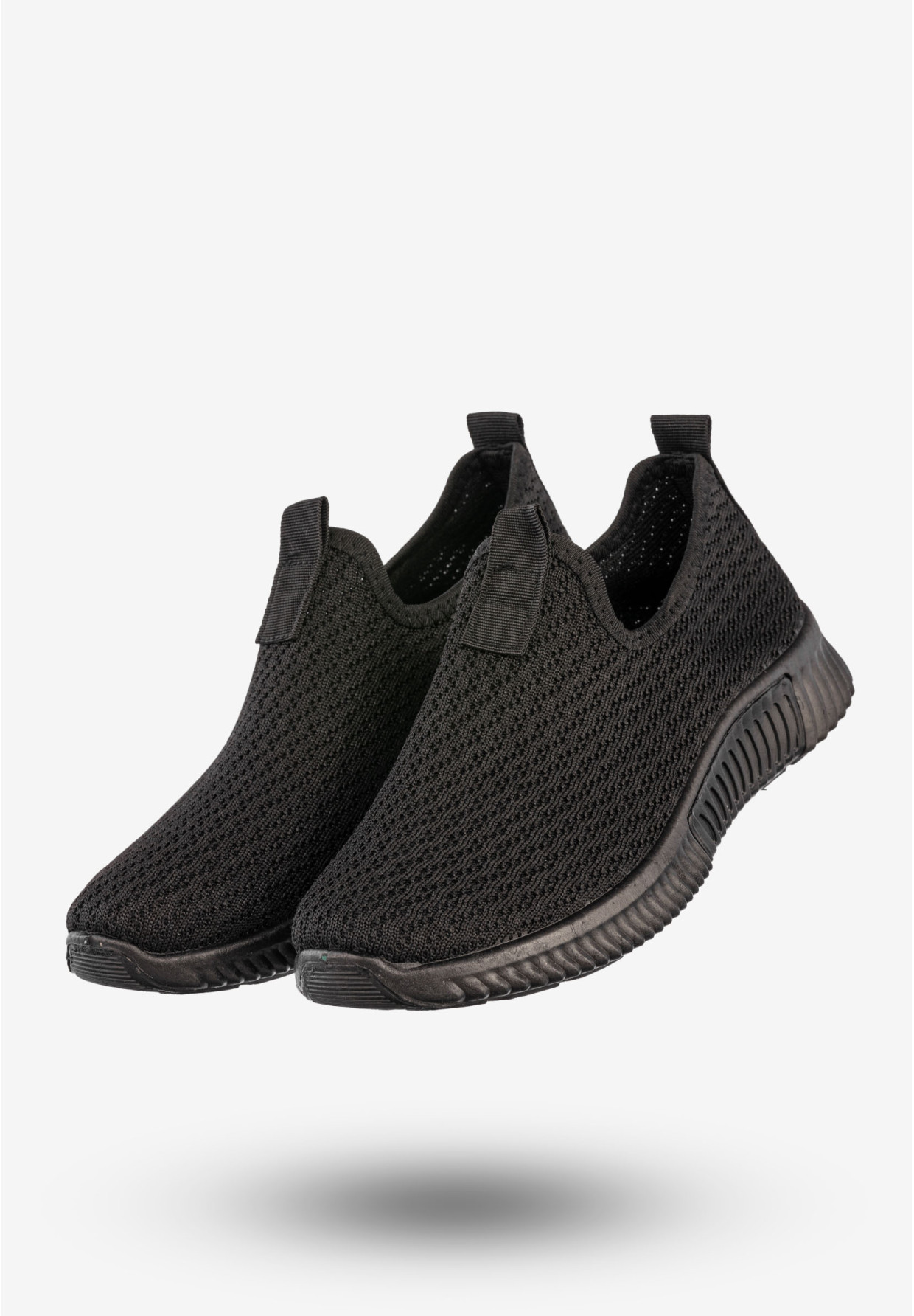Sneakersy Damskie Wsuwane Buty Sportowe Czarne Funui QH515A