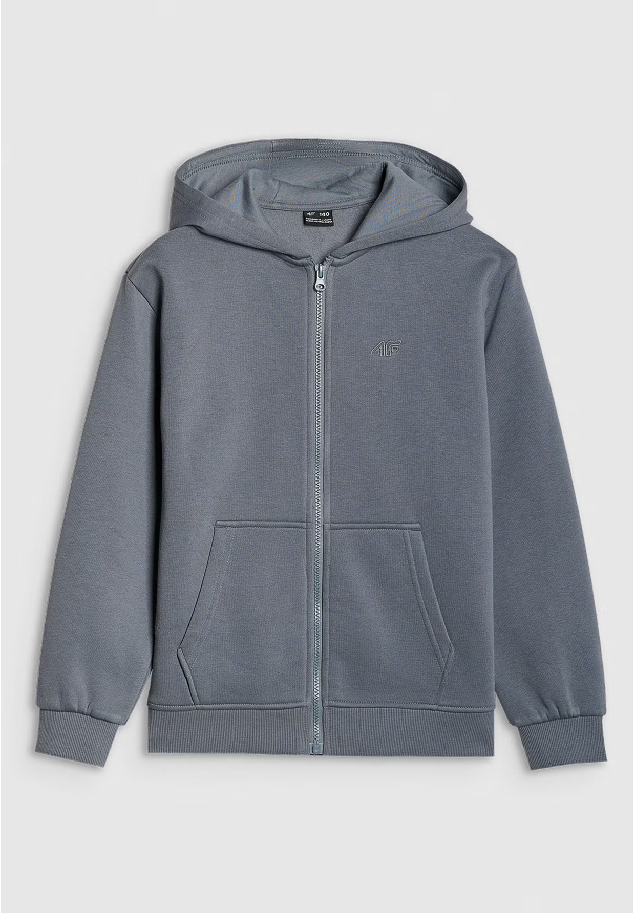 Bluza Chłopięca 4F Z Kapturem Rozpinana Zielona 4FJWSS25TSWSM1851