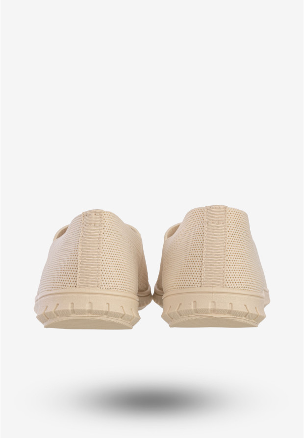 Sneakersy Damskie Wsuwane Buty Sportowe Półbuty Beżowe DD4043-5