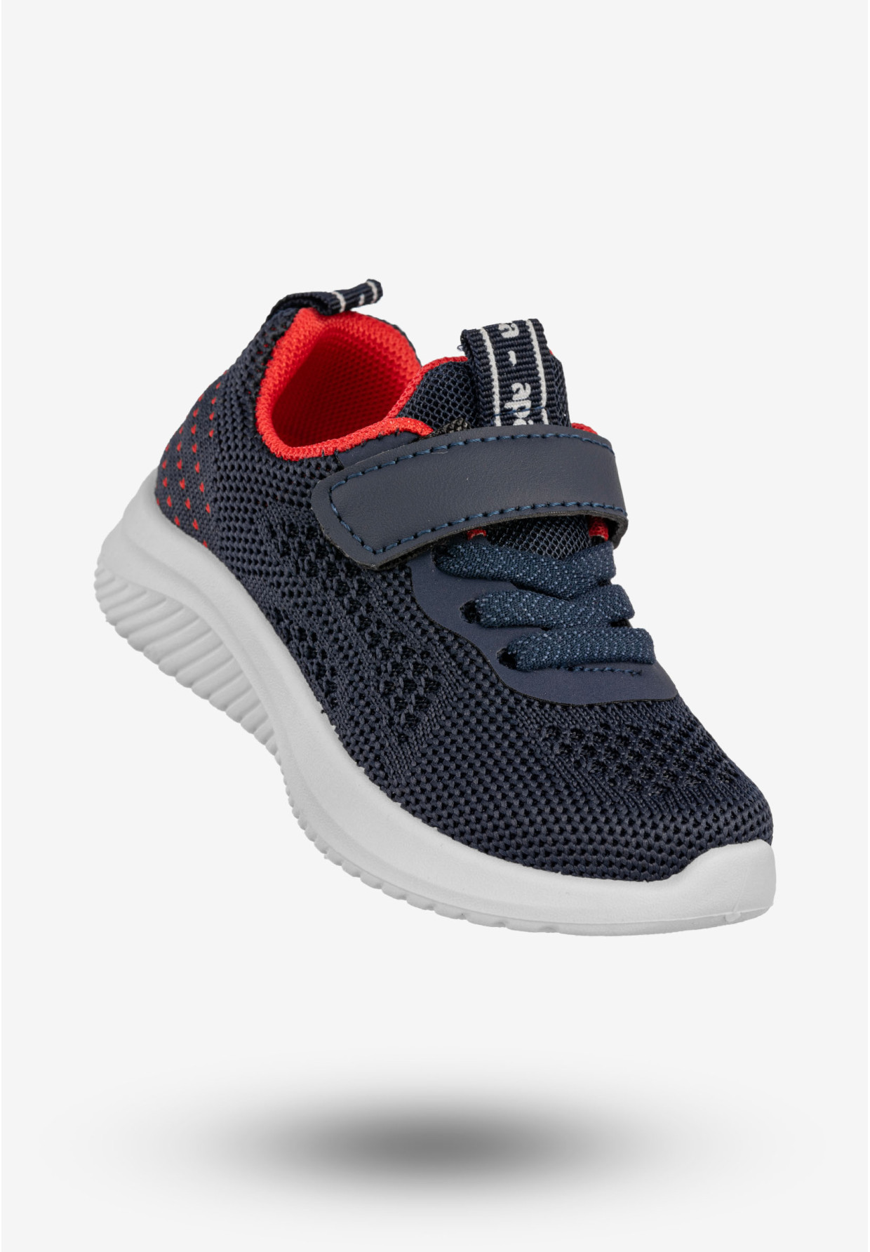 Sneakersy Dziecięce Na Rzepy Buty Sportowe Granatowe Apawwa Z395