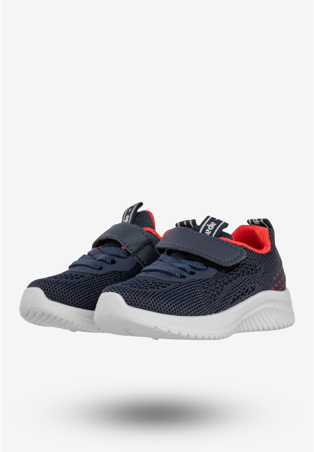Sneakersy Dziecięce Na Rzepy Buty Sportowe Granatowe Apawwa Z395