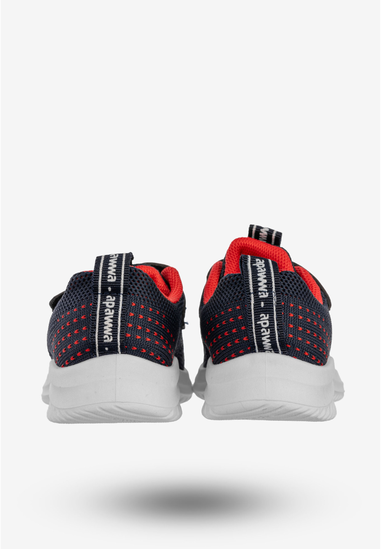 Sneakersy Dziecięce Na Rzepy Buty Sportowe Granatowe Apawwa Z395