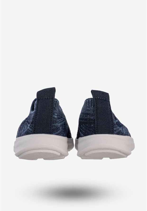 Sneakersy Dziecięce Wsuwane Buty Sportowe Granatowe Apawwa Z30