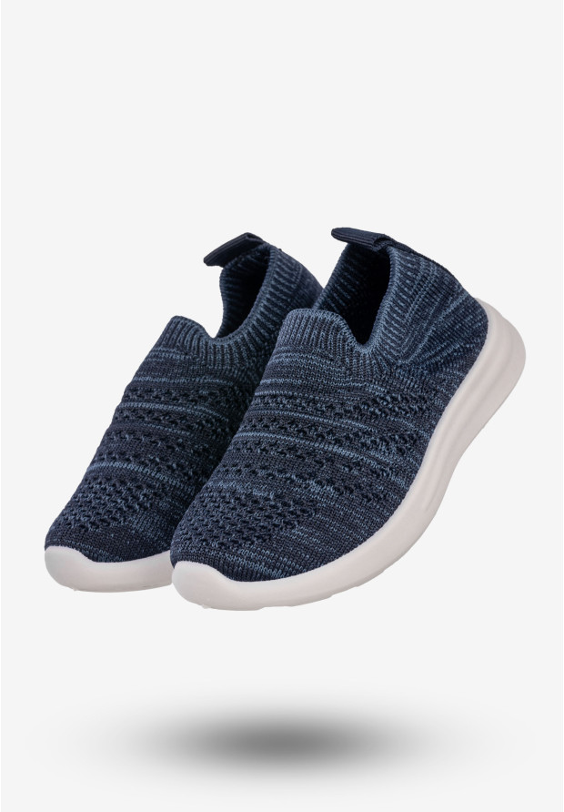 Sneakersy Dziecięce Wsuwane Buty Sportowe Granatowe Apawwa Z30