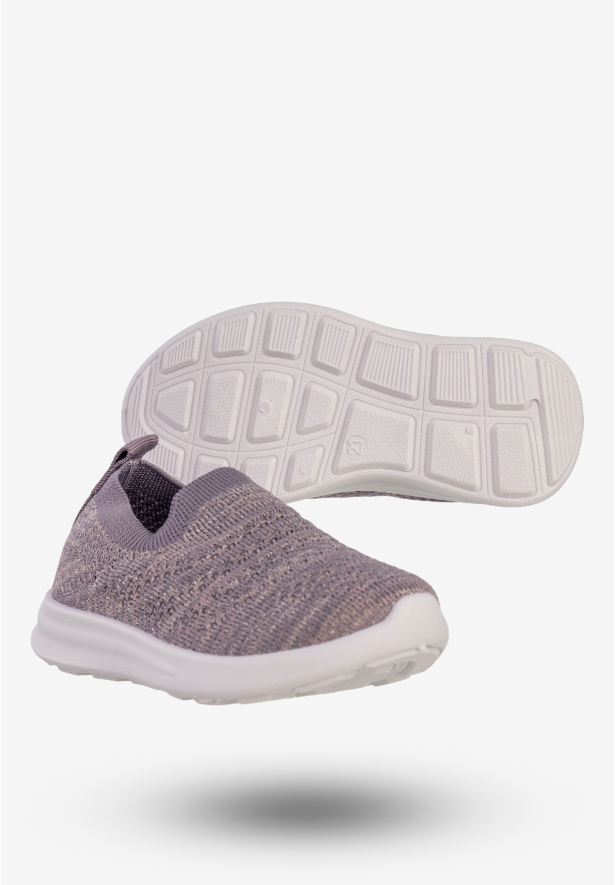 Sneakersy Dziewczęce Wsuwane Buty Sportowe Fioletowe Apawwa Z30