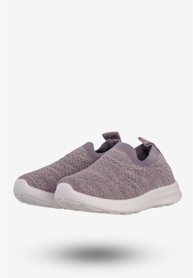 Sneakersy Dziewczęce Wsuwane Buty Sportowe Fioletowe Apawwa Z30