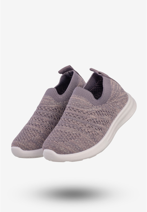 Sneakersy Dziewczęce Wsuwane Buty Sportowe Fioletowe Apawwa Z30