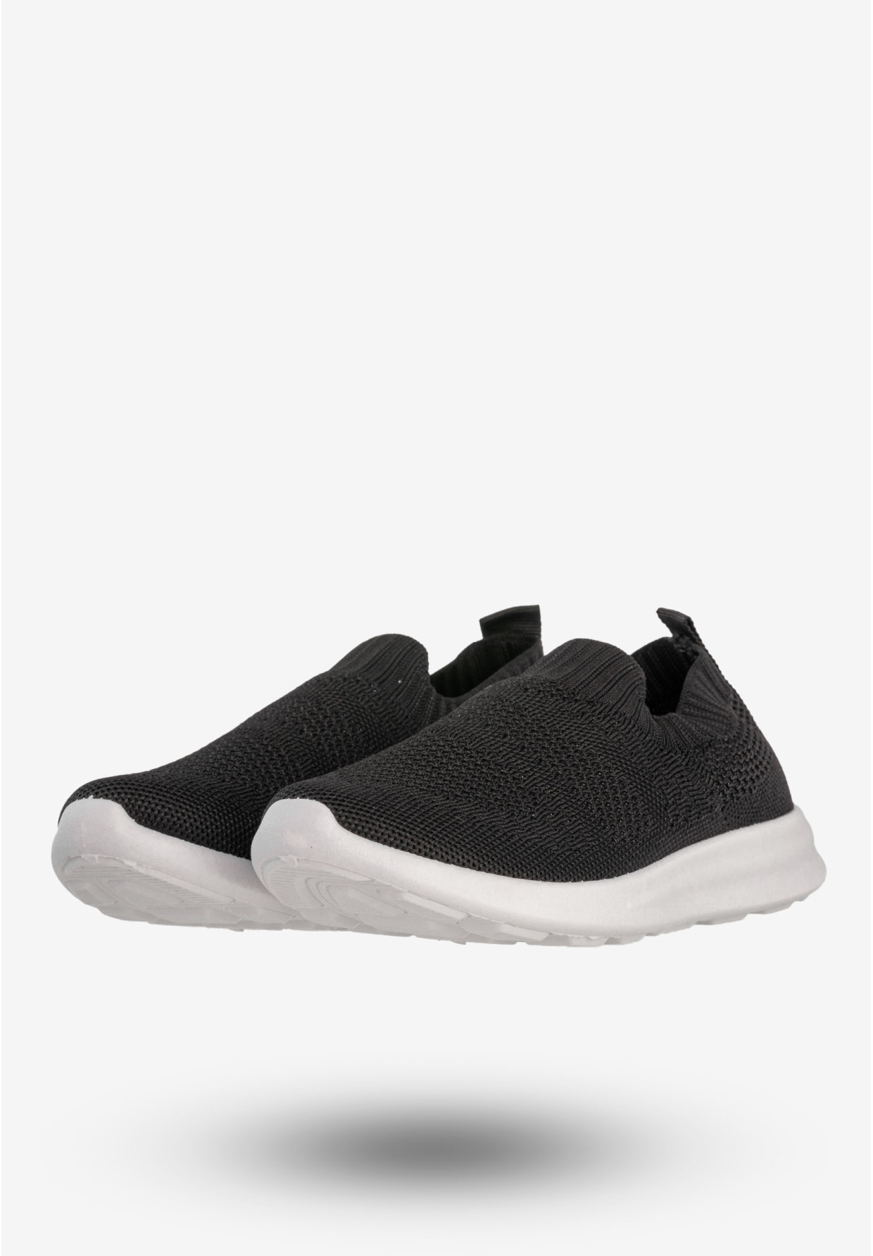 Sneakersy Dziecięce Wsuwane Buty Sportowe Półbuty Czarne Apawwa Z516
