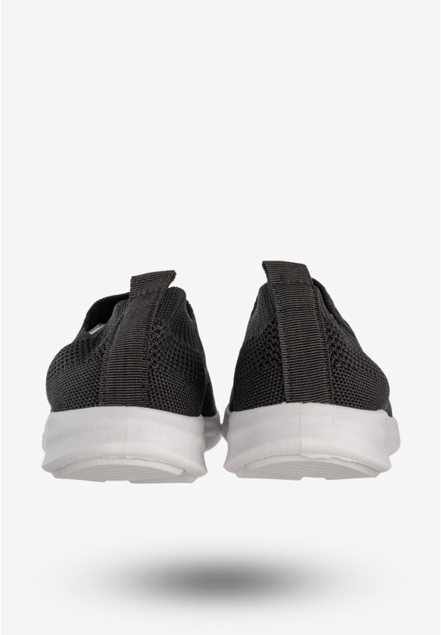 Sneakersy Dziecięce Wsuwane Buty Sportowe Półbuty Czarne Apawwa Z516