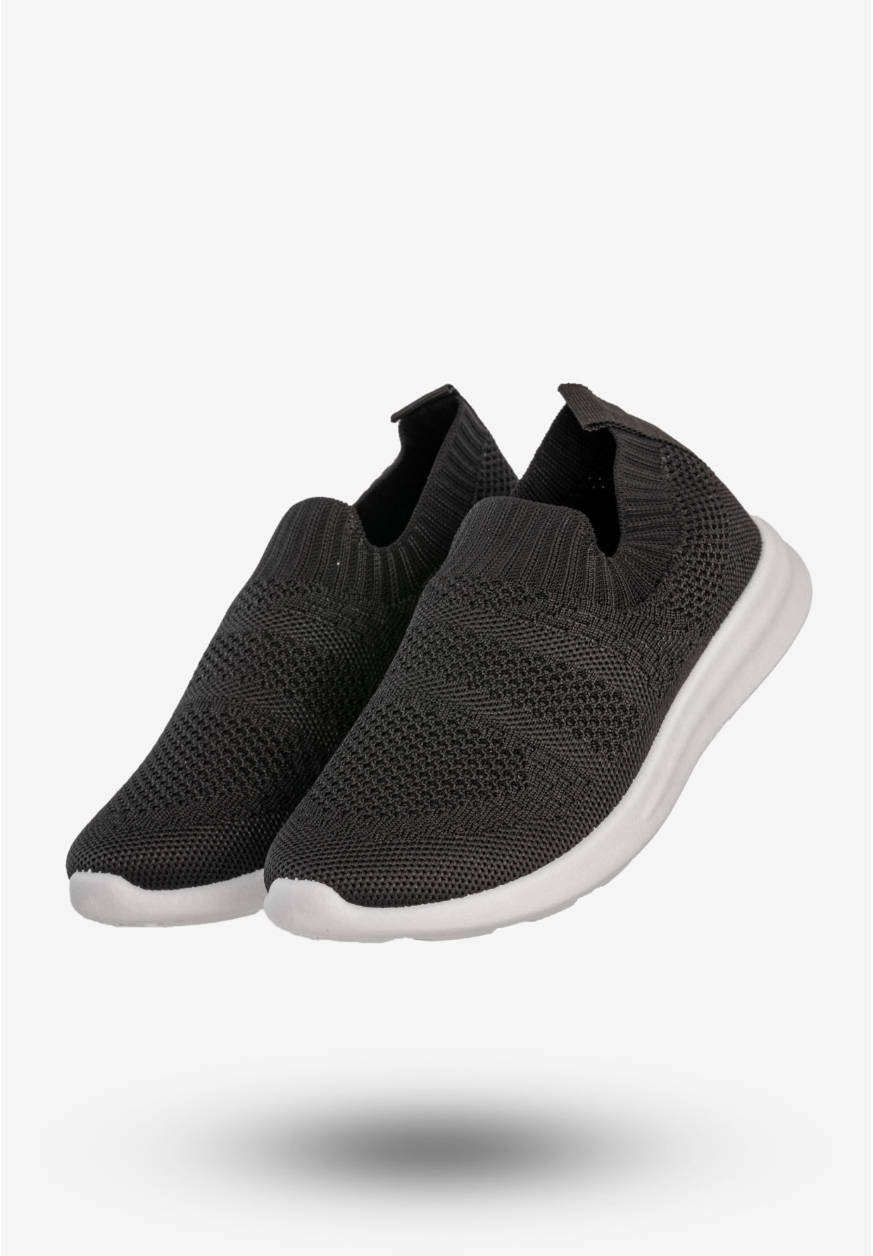 Sneakersy Dziecięce Wsuwane Buty Sportowe Półbuty Czarne Apawwa Z516