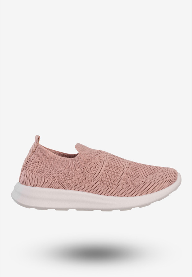 Sneakersy Dziecięce Wsuwane Buty Sportowe Półbuty Różowe Apawwa Z516