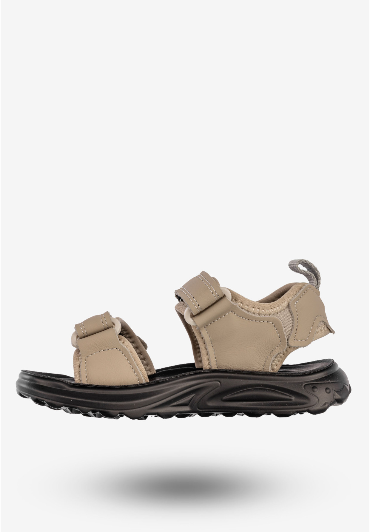 Sandały Dziecięce Ekoskóra Buty Na Rzepy Letnie Beżowe Apawwa P960P