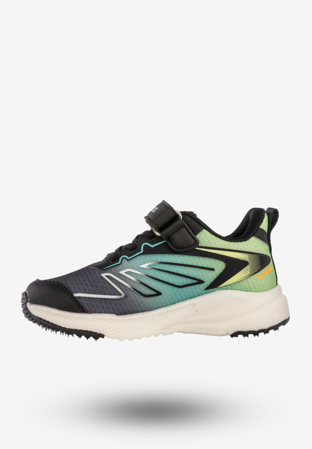 Sneakersy Dziecięce Na Rzepy Buty Sportowe Półbuty Czarne Apawwa G1865P