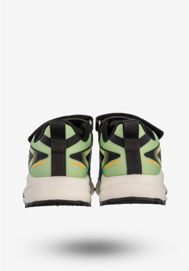 Sneakersy Dziecięce Na Rzepy Buty Sportowe Półbuty Czarne Apawwa G1865P
