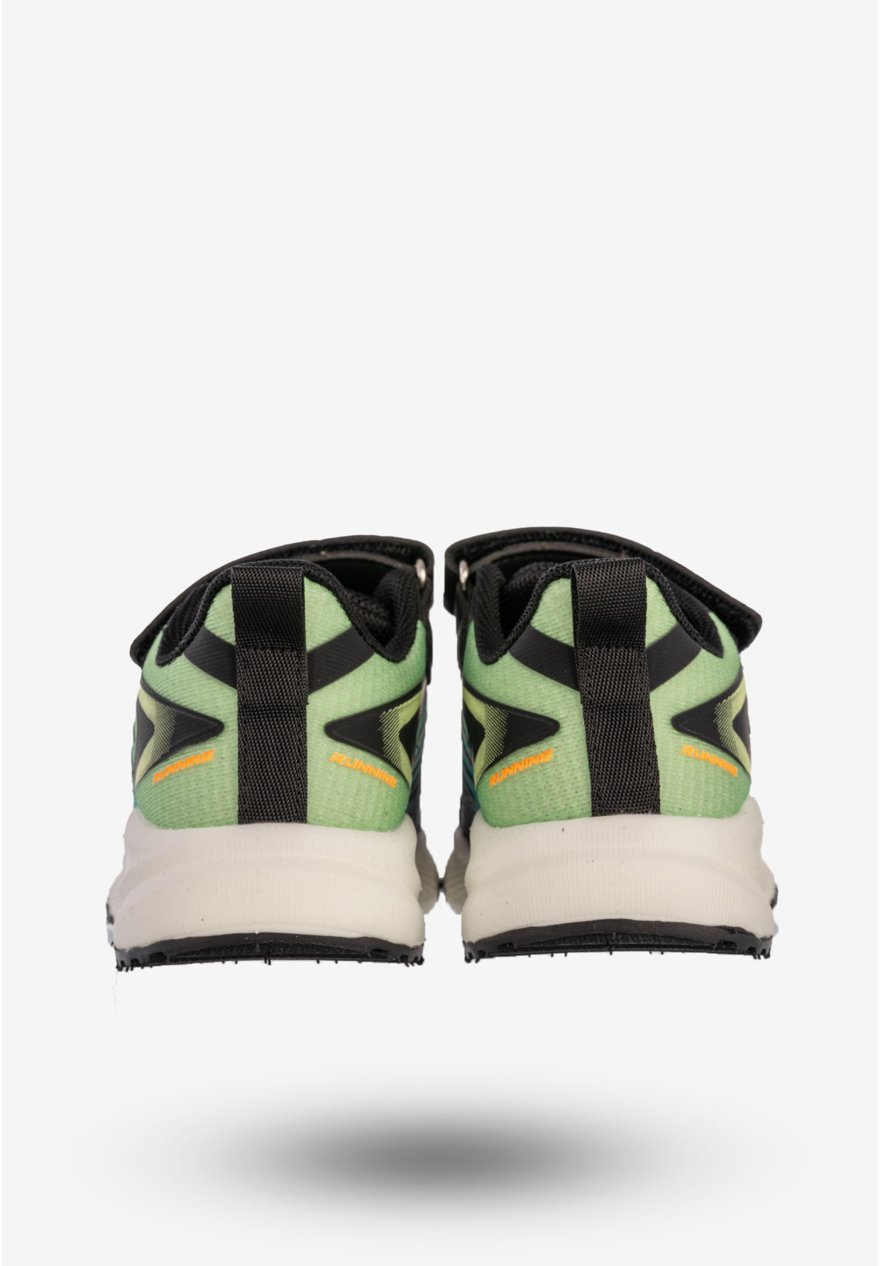 Sneakersy Dziecięce Na Rzepy Buty Sportowe Półbuty Czarne Apawwa G1865P
