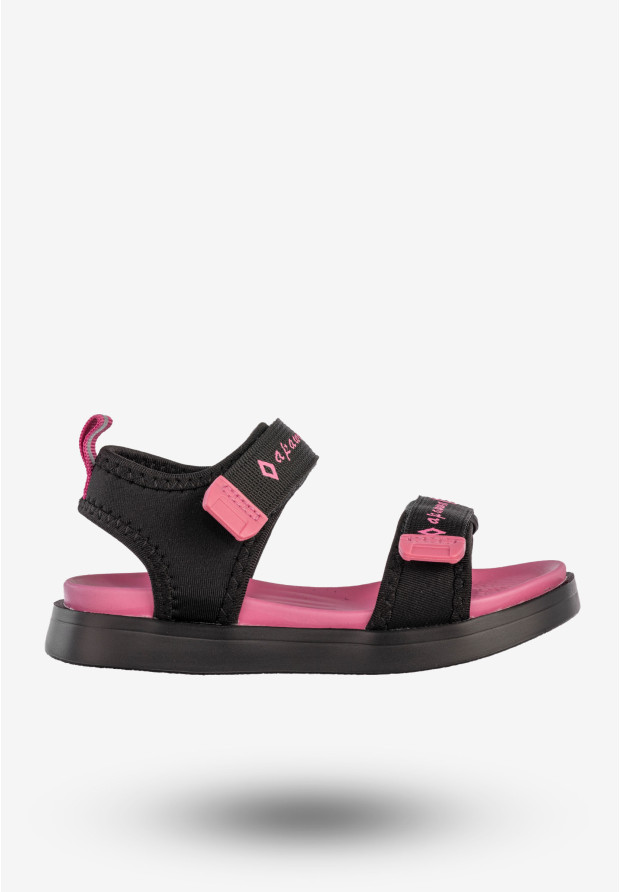 Sandały Dziecięce Buty Na Rzepy Letnie Lekkie Czarne Apawwa N1320P