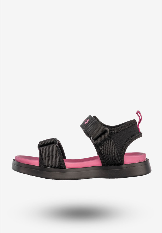 Sandały Dziecięce Buty Na Rzepy Letnie Lekkie Czarne Apawwa N1320P