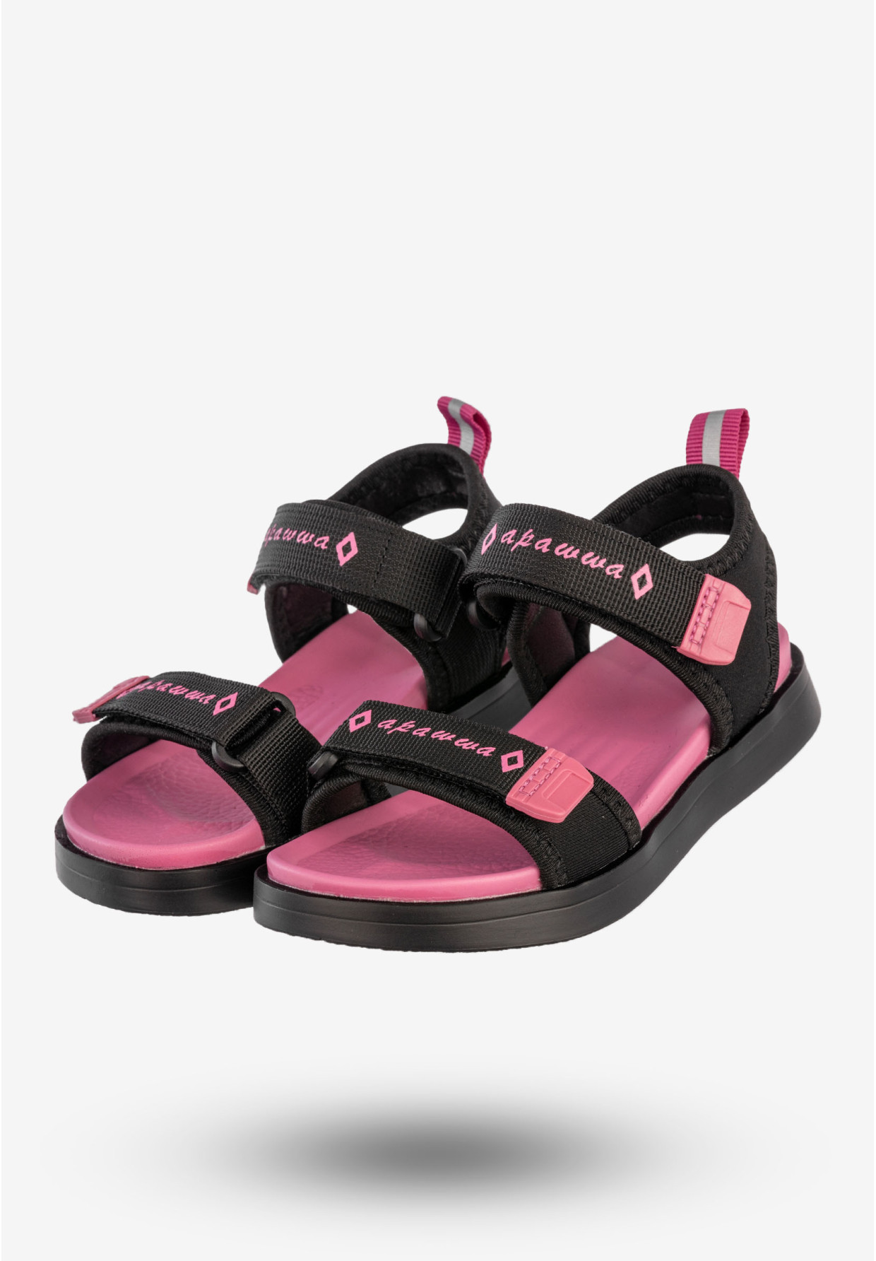 Sandały Dziecięce Buty Na Rzepy Letnie Lekkie Czarne Apawwa N1320P