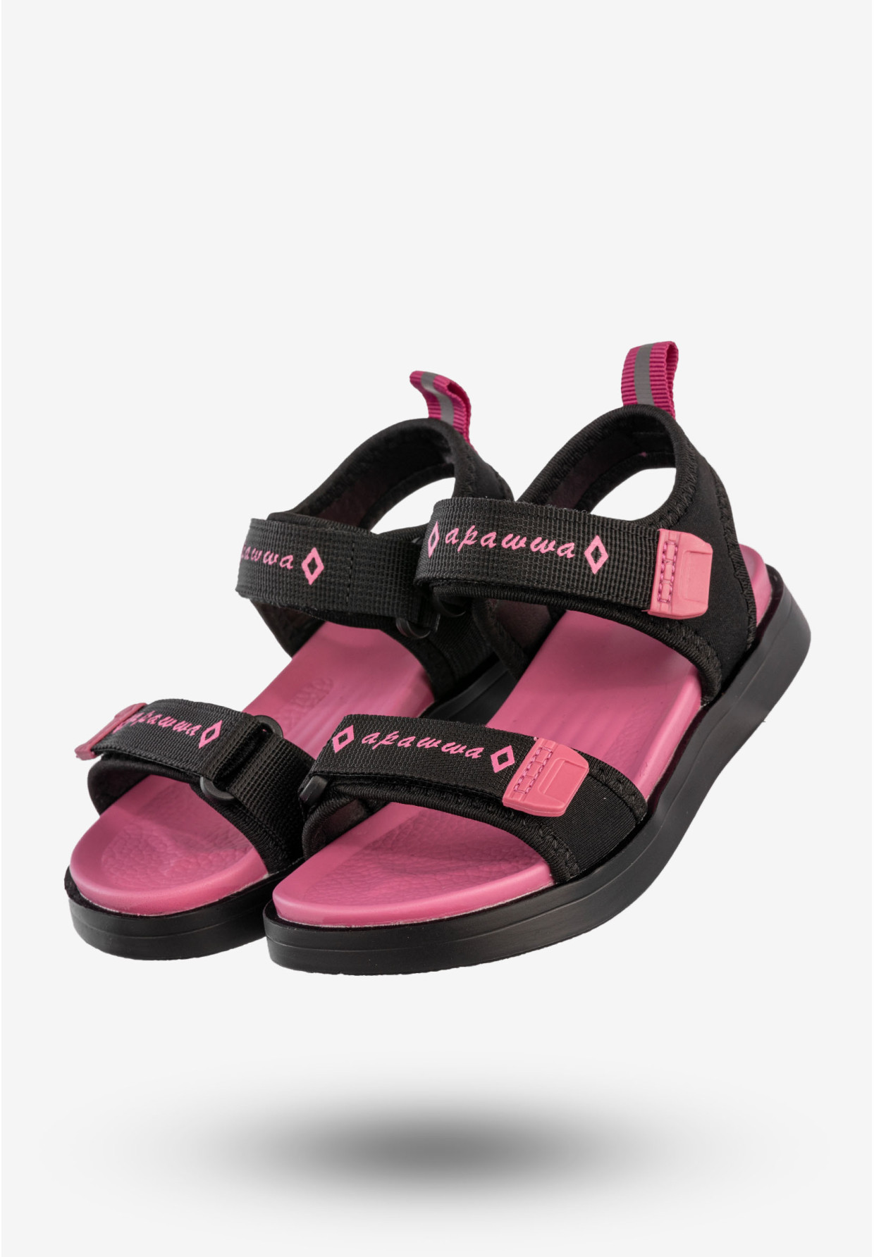 Sandały Dziecięce Buty Na Rzepy Letnie Lekkie Czarne Apawwa N1320P