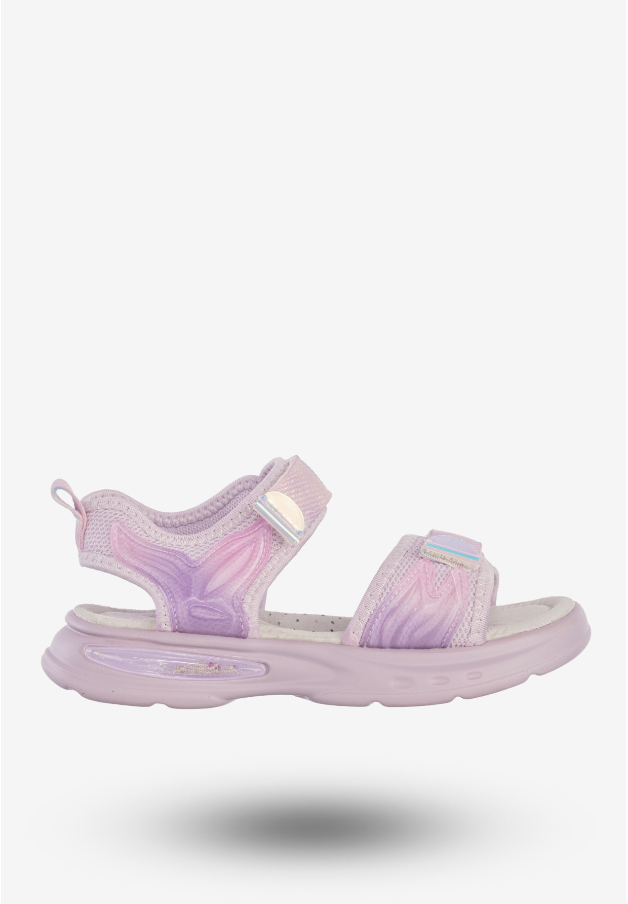 Sandały Dziecięce Buty Na Rzepy Lekkie Skórzana Wkładka Fioletowe Apawwa N1374P