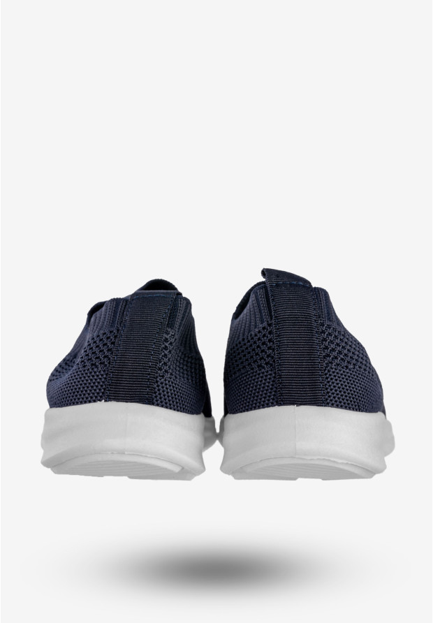 Sneakersy Dziecięce Wsuwane Buty Sportowe Półbuty Granatowe Apawwa Z516