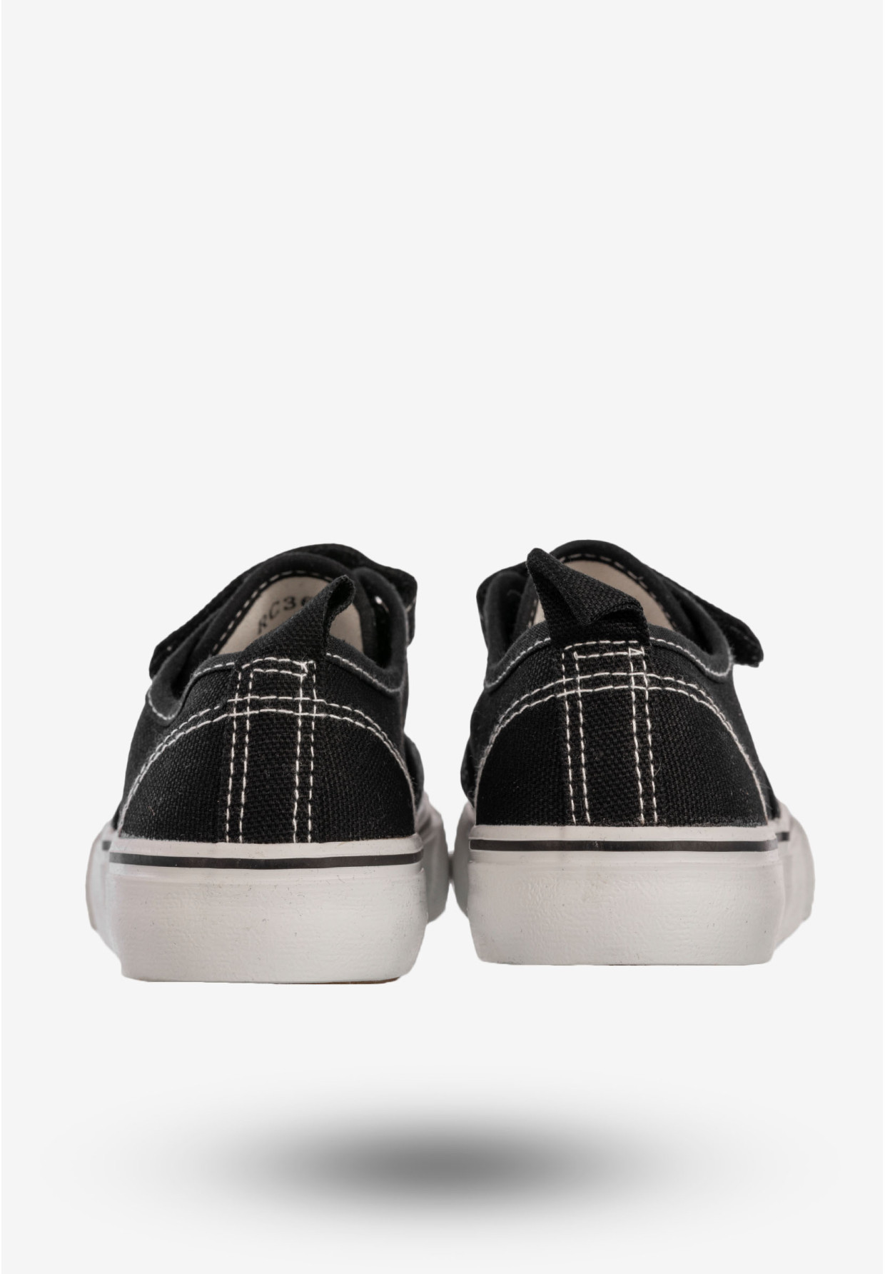 Tenisówki Dziecięce Na Rzepy Buty Sportowe Trampki Czarne Apawwa RC360