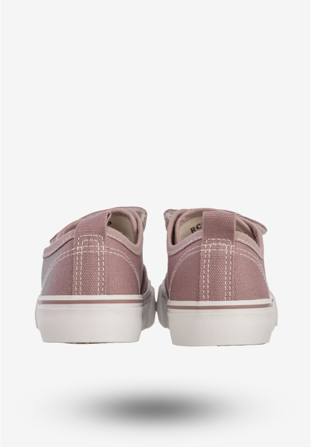 Tenisówki Dziecięce Na Rzepy Buty Sportowe Trampki Pastelowy Fiolet Apawwa RC360P