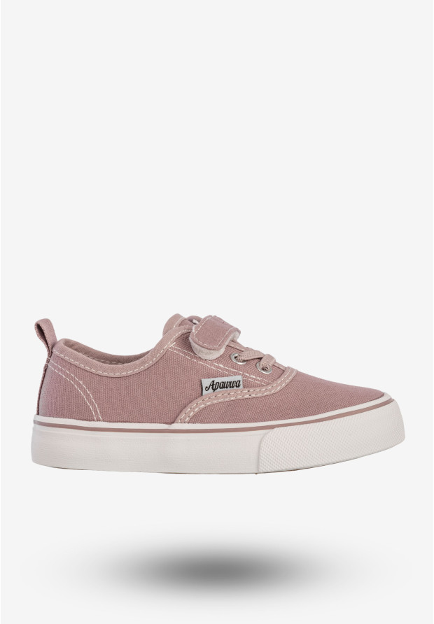 Tenisówki Dziecięce Na Rzepy Buty Sportowe Trampki Pastelowy Fiolet Apawwa RC360P