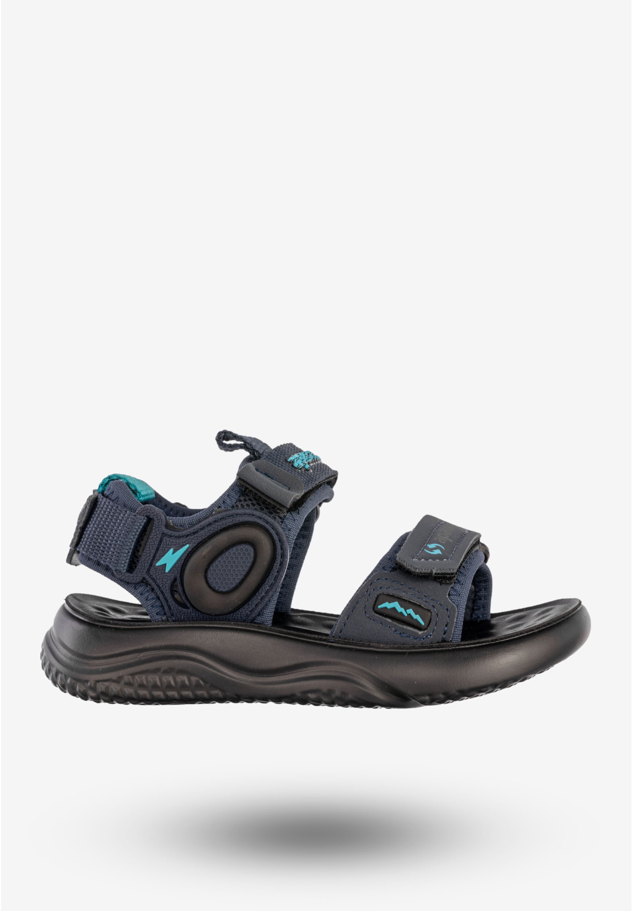Sandały Chłopięce Buty Na Rzepy Letnie Świecące Granatowe Apawwa Z2422P