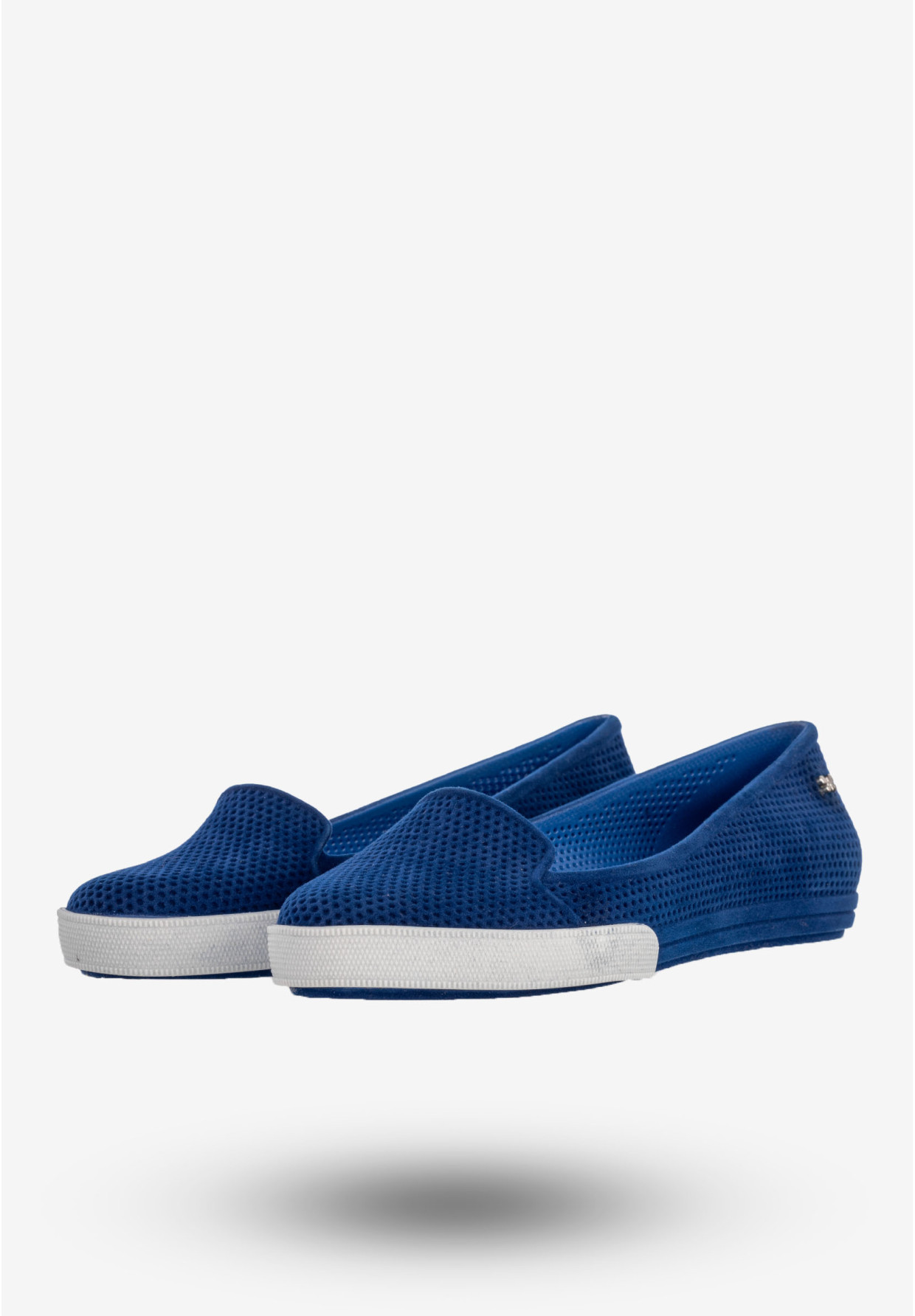 Baleriny Damskie Buty Ażurowe Wsuwane Półbuty Zapachowe Niebieskie ZAXY U285084