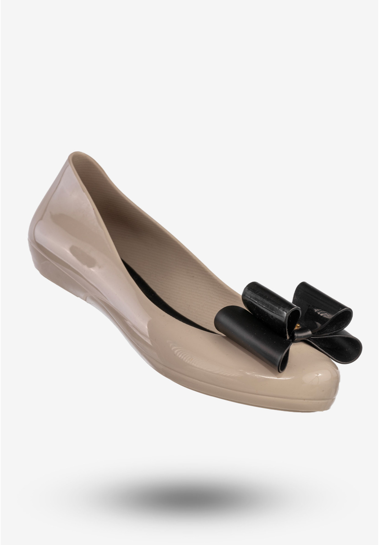 Baleriny Damskie Buty Wsuwane Z Kokardą Półbuty Zapachowe Beżowe ZAXY 81998