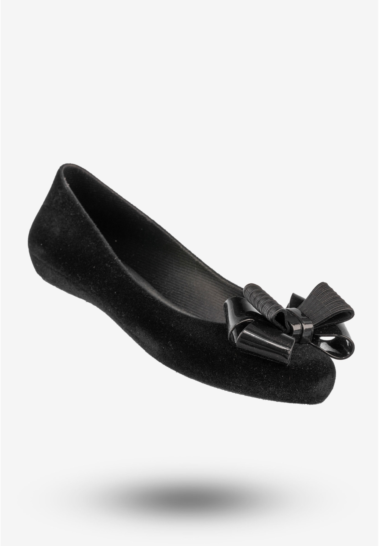 Baleriny Damskie Z Kokardką Buty Wsuwane Półbuty Zapachowe Czarne ZAXY DD285108