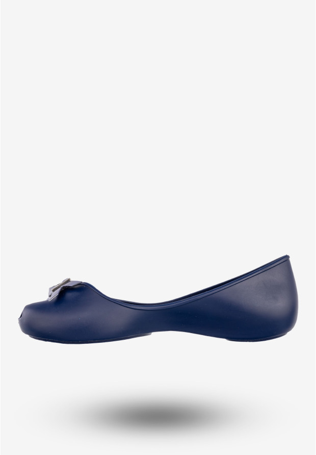 Baleriny Damskie Buty Wsuwane Lekkie Półbuty Zapachowe Granatowe ZAXY W285027