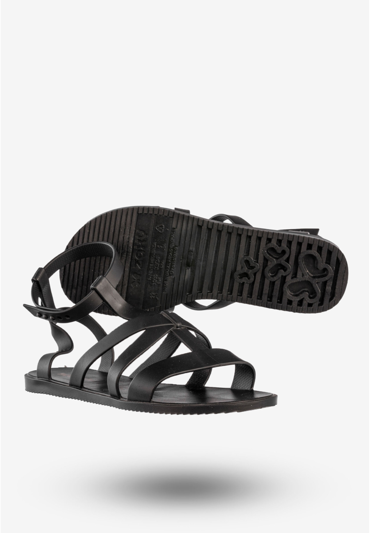 Sandały Damskie ZAXY Buty Na Lato Lekkie Zapachowe Czarne W285053