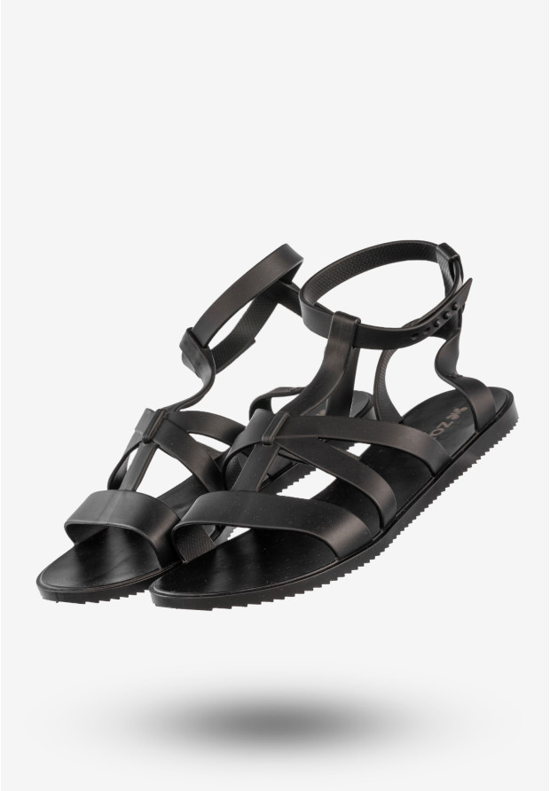 Sandały Damskie ZAXY Buty Na Lato Lekkie Zapachowe Czarne W285053