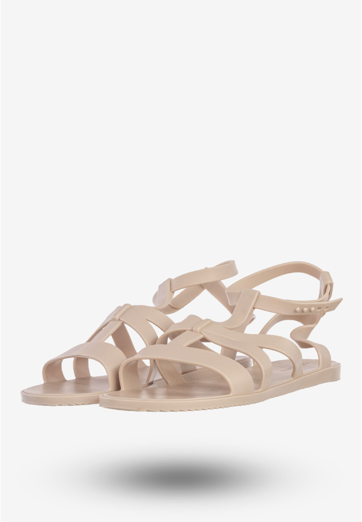 Sandały Damskie ZAXY Buty Na Lato Lekkie Zapachowe Beżowe W285055