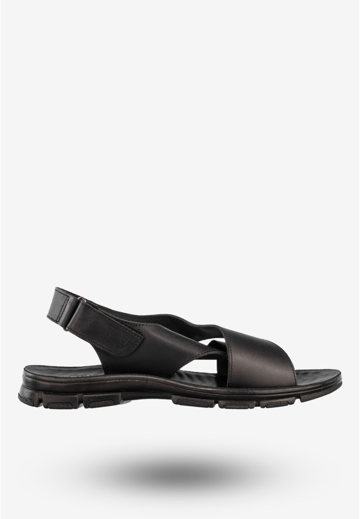 Sandały Męskie Skórzane Buty Eleganckie Wygodne Czarne Tibet