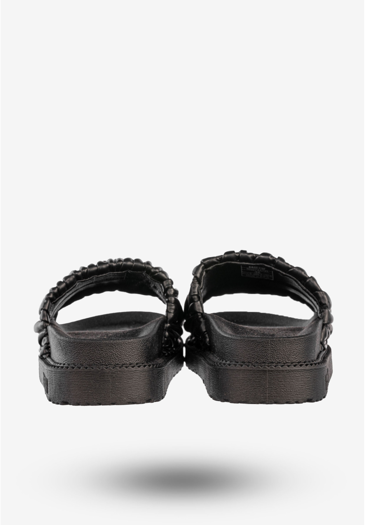 Klapki Damskie BIG STAR Ekoskóra Buty Casual Platforma Czarne NN274A745