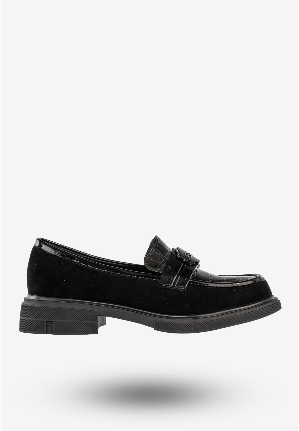 Mokasyny Damskie Skórzane Buty Eleganckie Półbuty Czarne Filippo