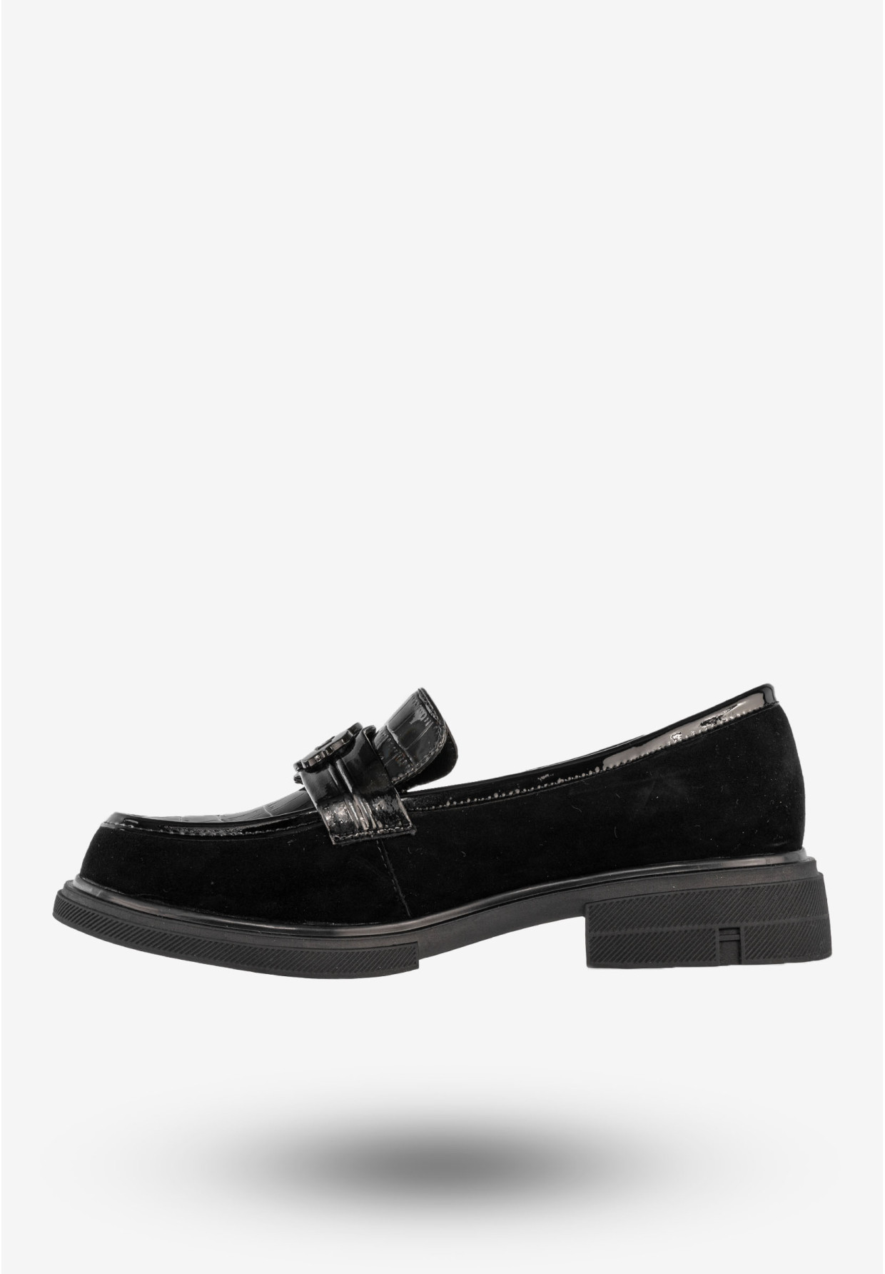 Mokasyny Damskie Skórzane Buty Eleganckie Półbuty Czarne Filippo