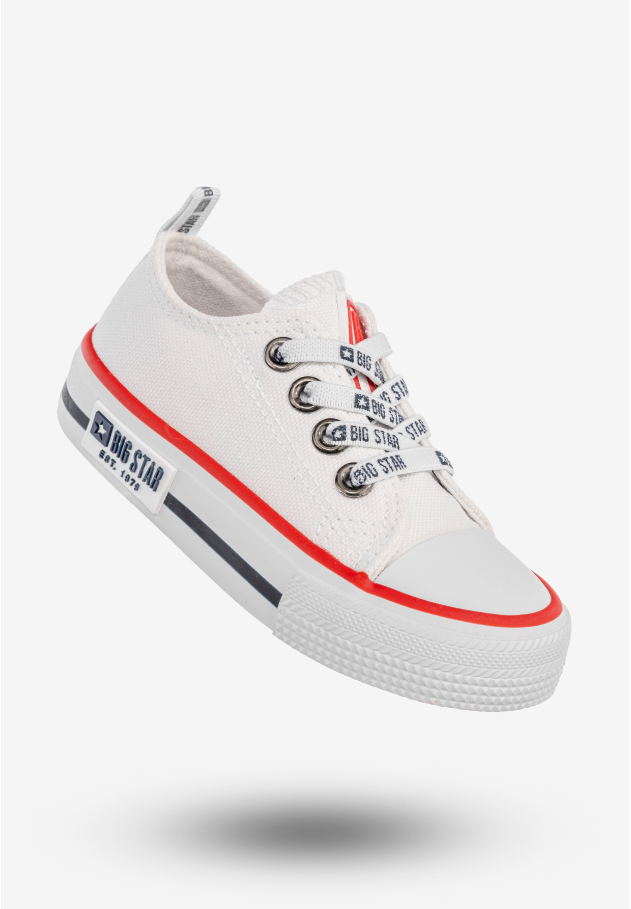 Trampki Dziecięce BIG STAR Buty Wsuwane Białe KK374068