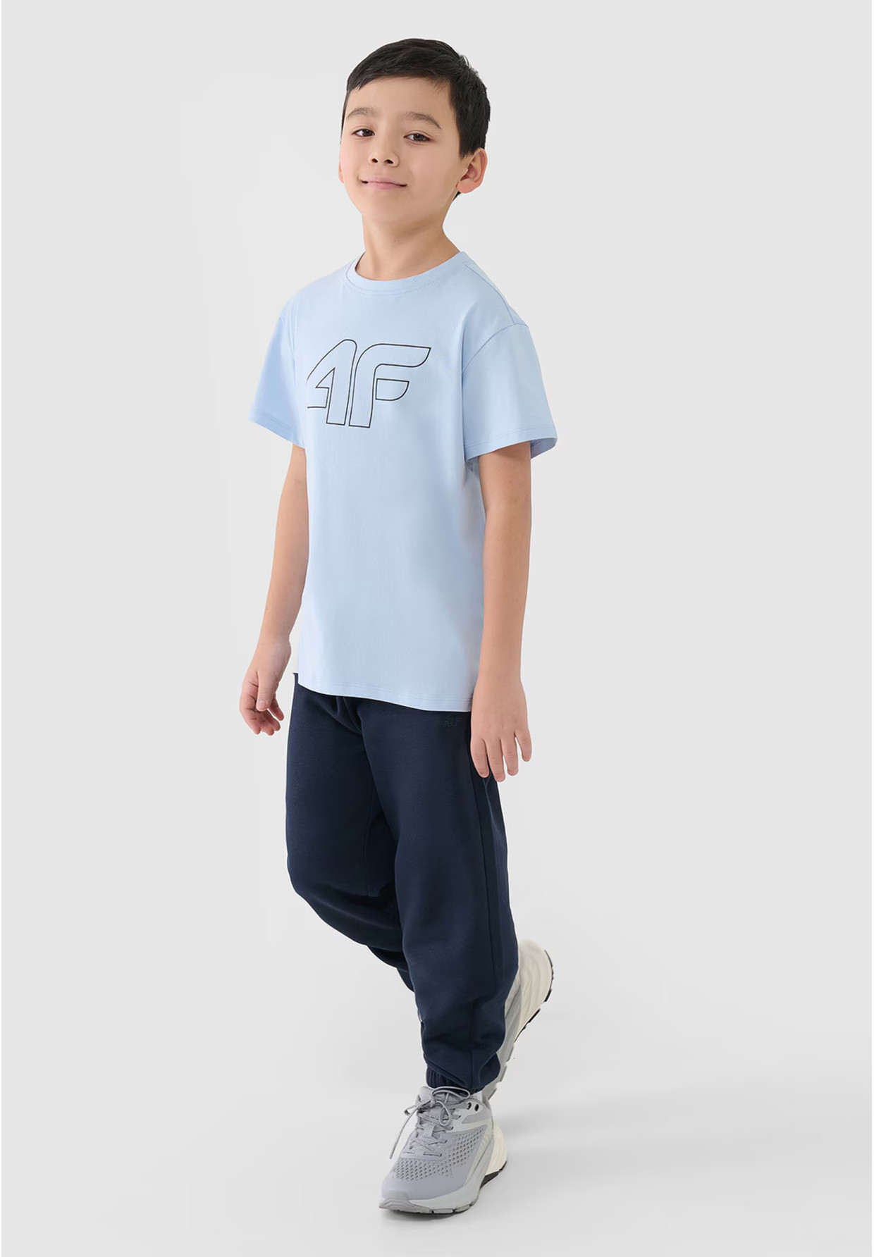 Koszulka Chłopięca 4F T-shirt Z Nadrukiem Niebieski 4FJWSS25TTSHM2325