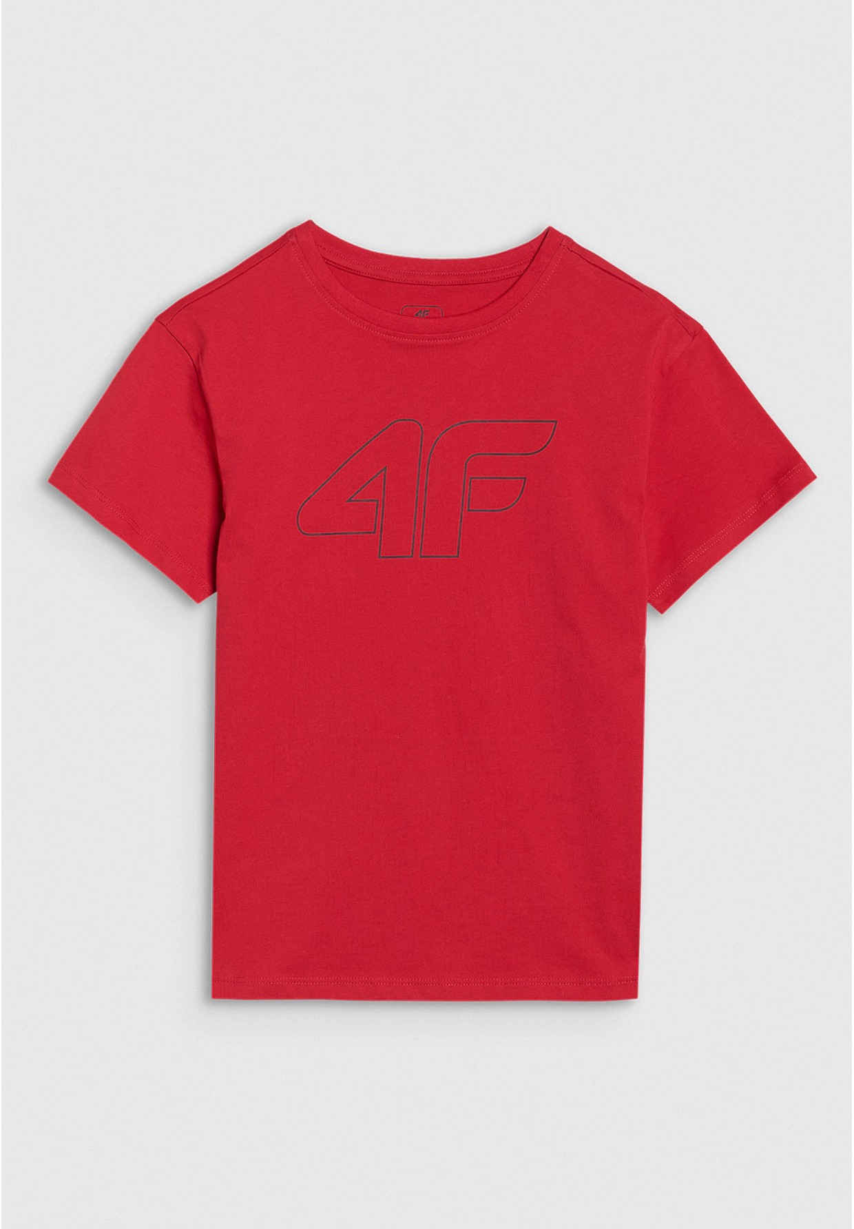 Koszulka Chłopięca 4F T-shirt Z Nadrukiem Czerwony 4FJWSS25TTSHM2325