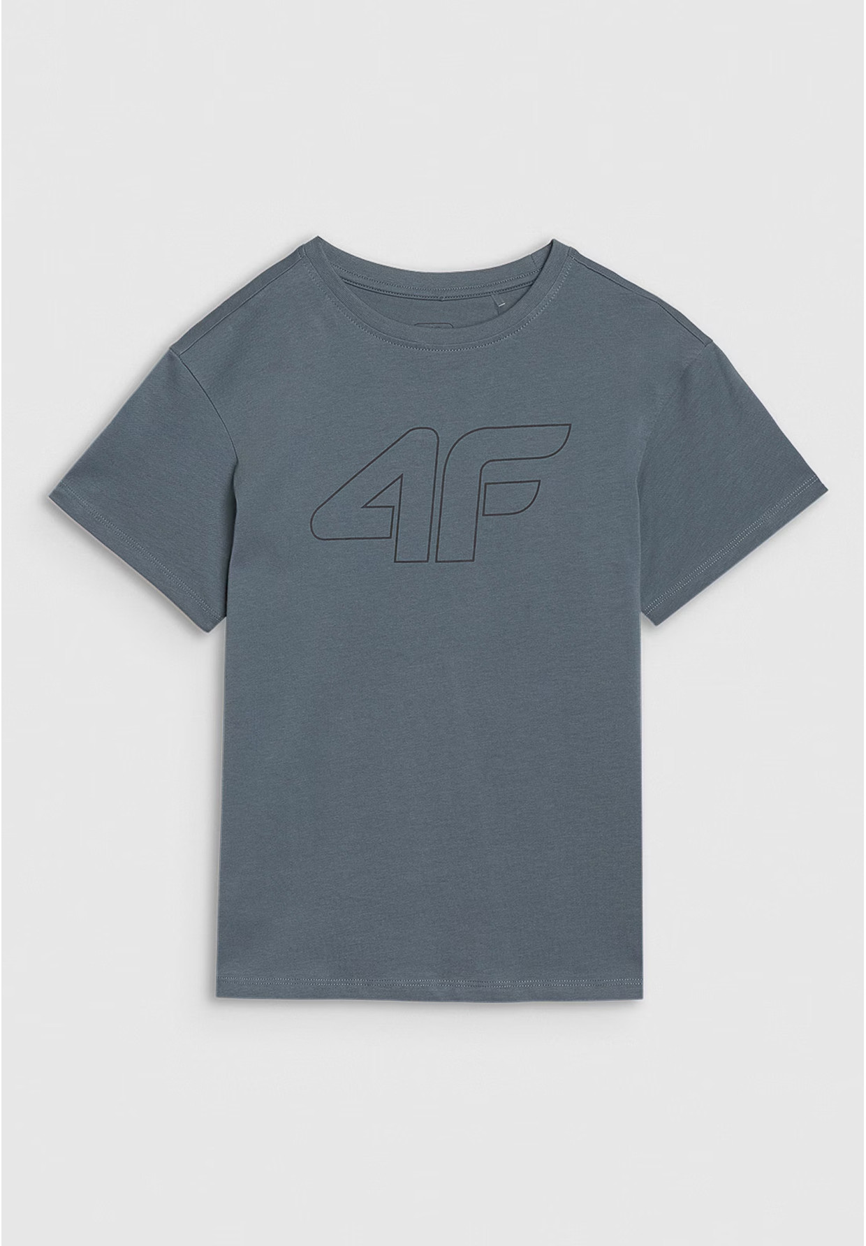Koszulka Chłopięca 4F T-shirt Z Nadrukiem Szary 4FJWSS25TTSHM2325