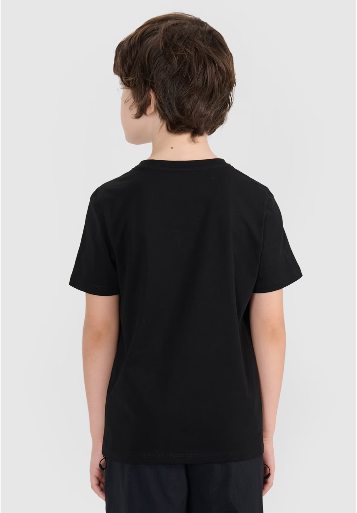 Koszulka Chłopięca 4F T-shirt Z Nadrukiem Czarny 4FJRSS24TTSHM2210