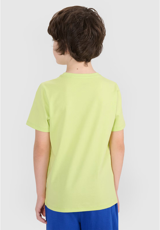 Koszulka Chłopięca 4F T-shirt Z Nadrukiem Jasny Zielony 4FJRSS24TTSHM2210
